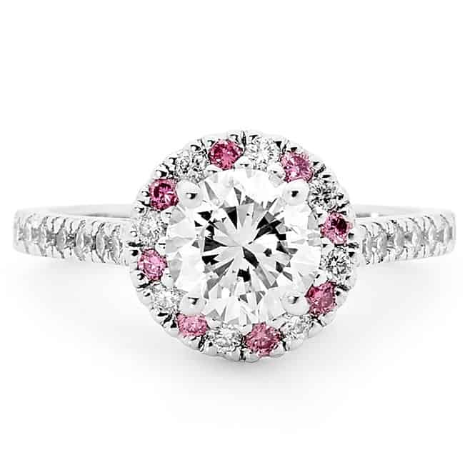 argyle pink diamond engagement ring