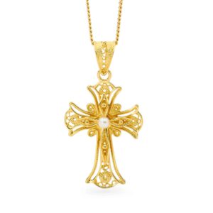 Gold Cross Necklace