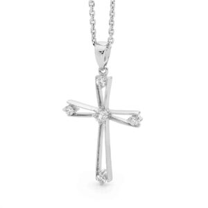 White Gold Cross