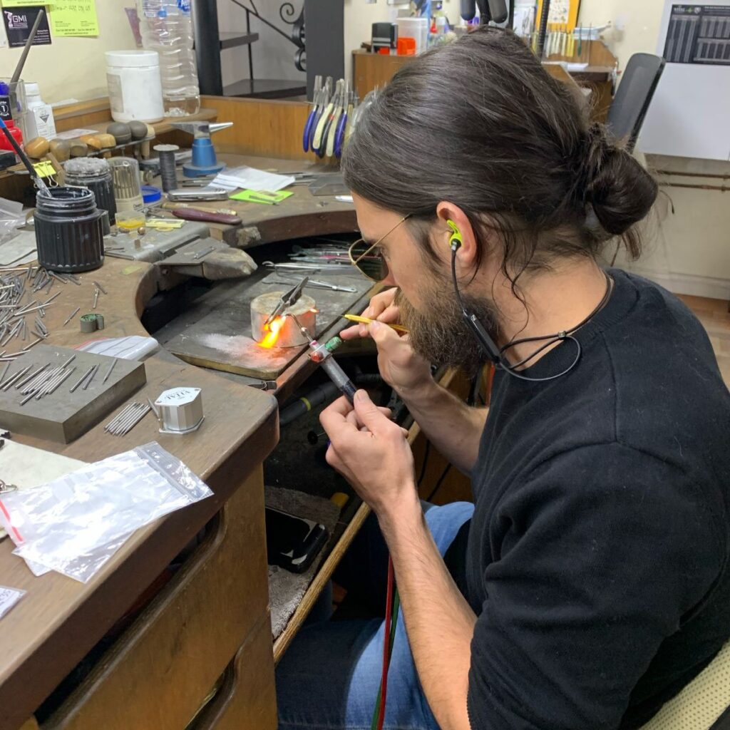 Jeweller at work