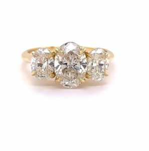 Three-Stone Diamond Engagement Ring Example