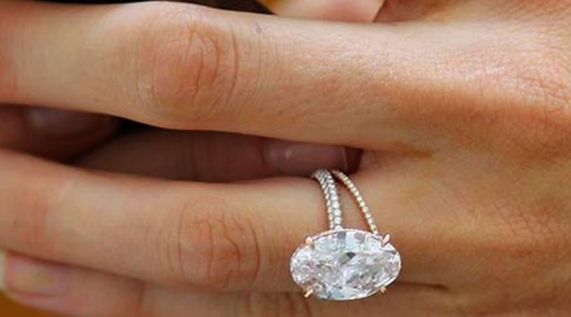 Blake Lively Oval-Cut Diamond Ring